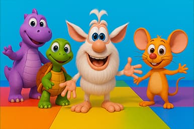 Learn Colors with Booba and Friends