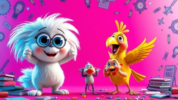 Playful Cartoon Characters vs. Classic Slapstick: Which Is Better for Kids?