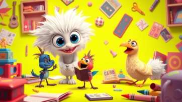 How This Playful Silent Cartoon Character Helps Kids Learn Without Talking