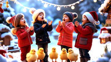 Kids playing on Christmas