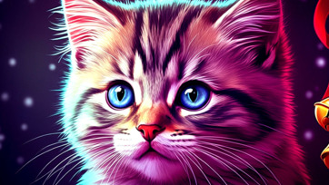 Cat dancing on jingle bells